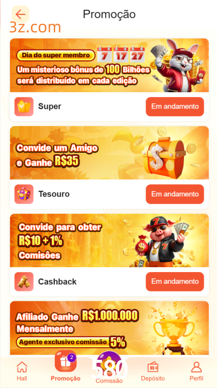 Bônus e Promoções